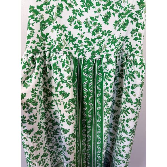 AVARA Women's Brianna Spaghetti Strap Floral Print Midi Dress Green Size Medium - Picture 4 of 15